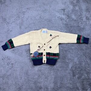 Vintage Kitestrings Fishing Knit Cardigan